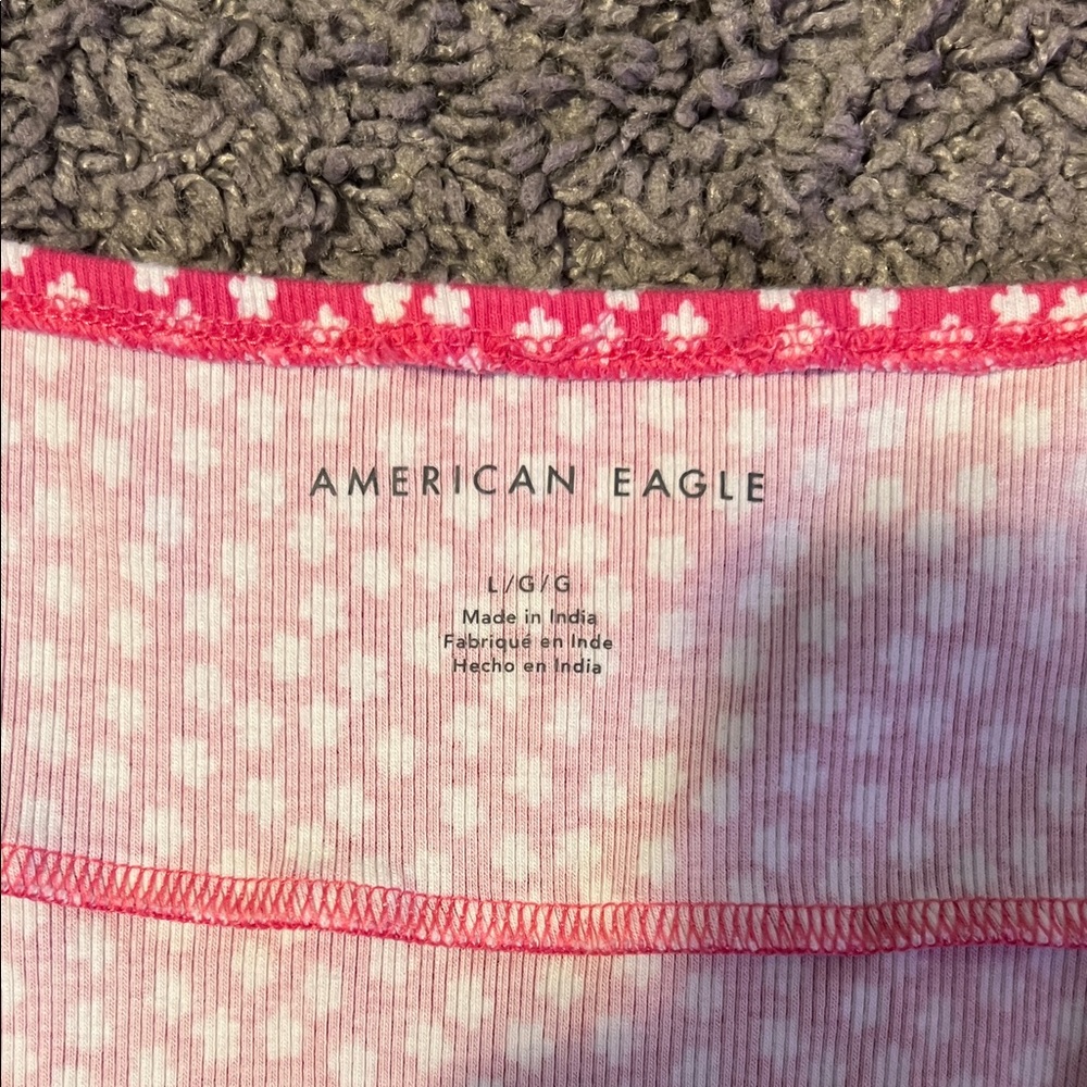 American Eagle Outfitters Pink Polka Dot Chemise - Picture 2 of 3